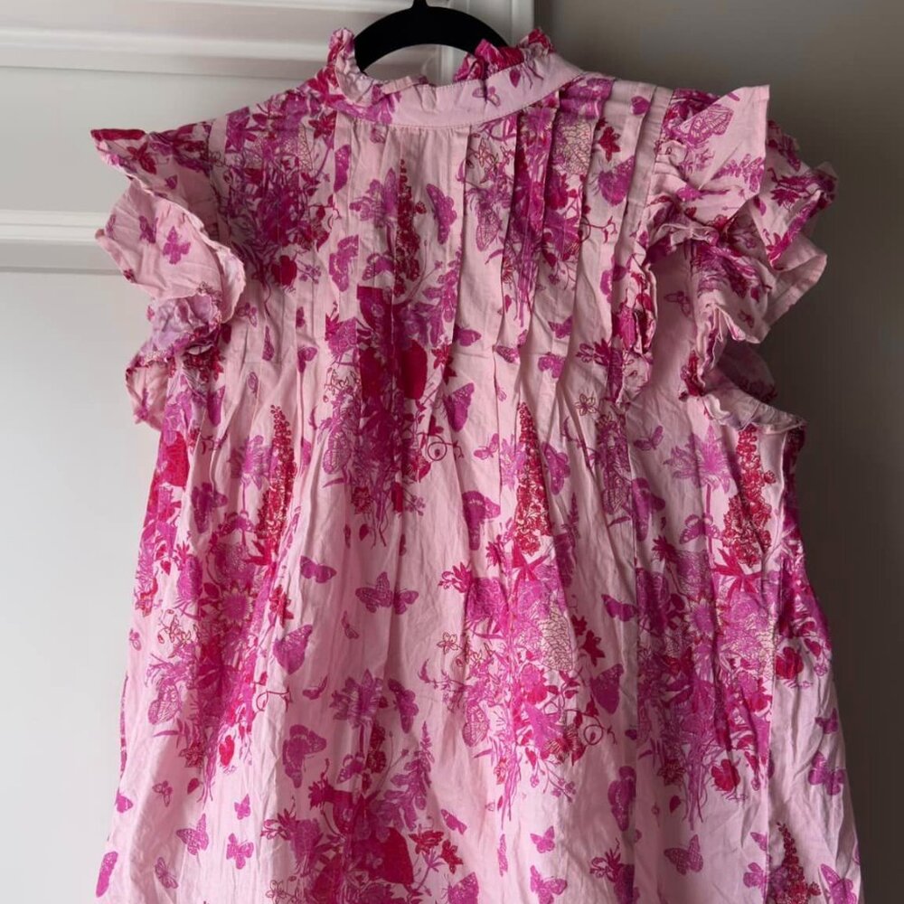 EUC Victoria Dunn Jasmine Blouse Shirt, Size Medium